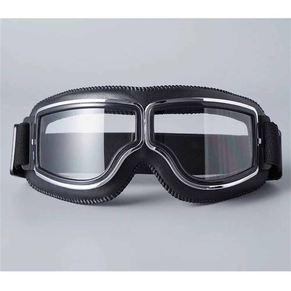 BGG05 Vintage Leather Motorcycle Goggles