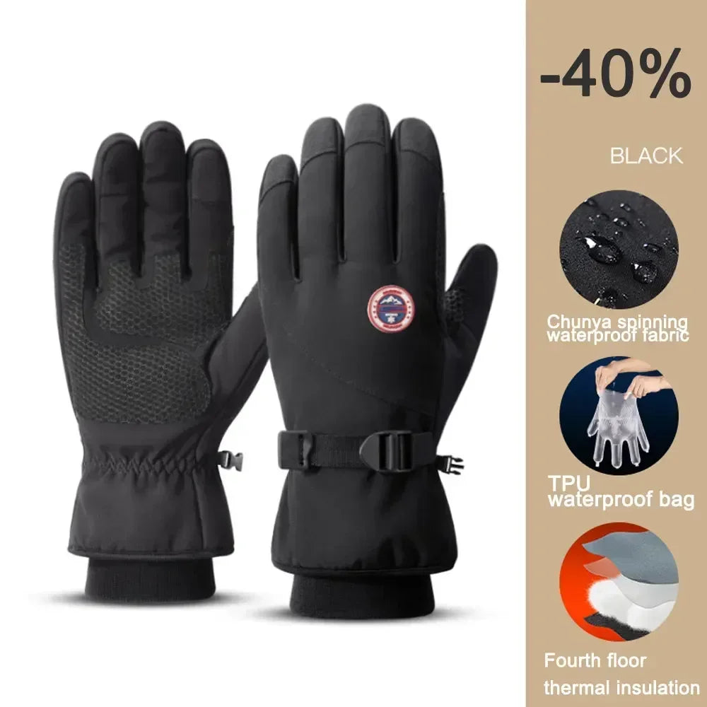 BG16 Winter -60℃ Electric Heated Waterproof & Windproof & Touch Screen & Non-slip Gloves