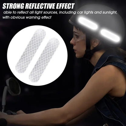 BA07 Helmet Warning Reflective Stickers Night Safety Driving