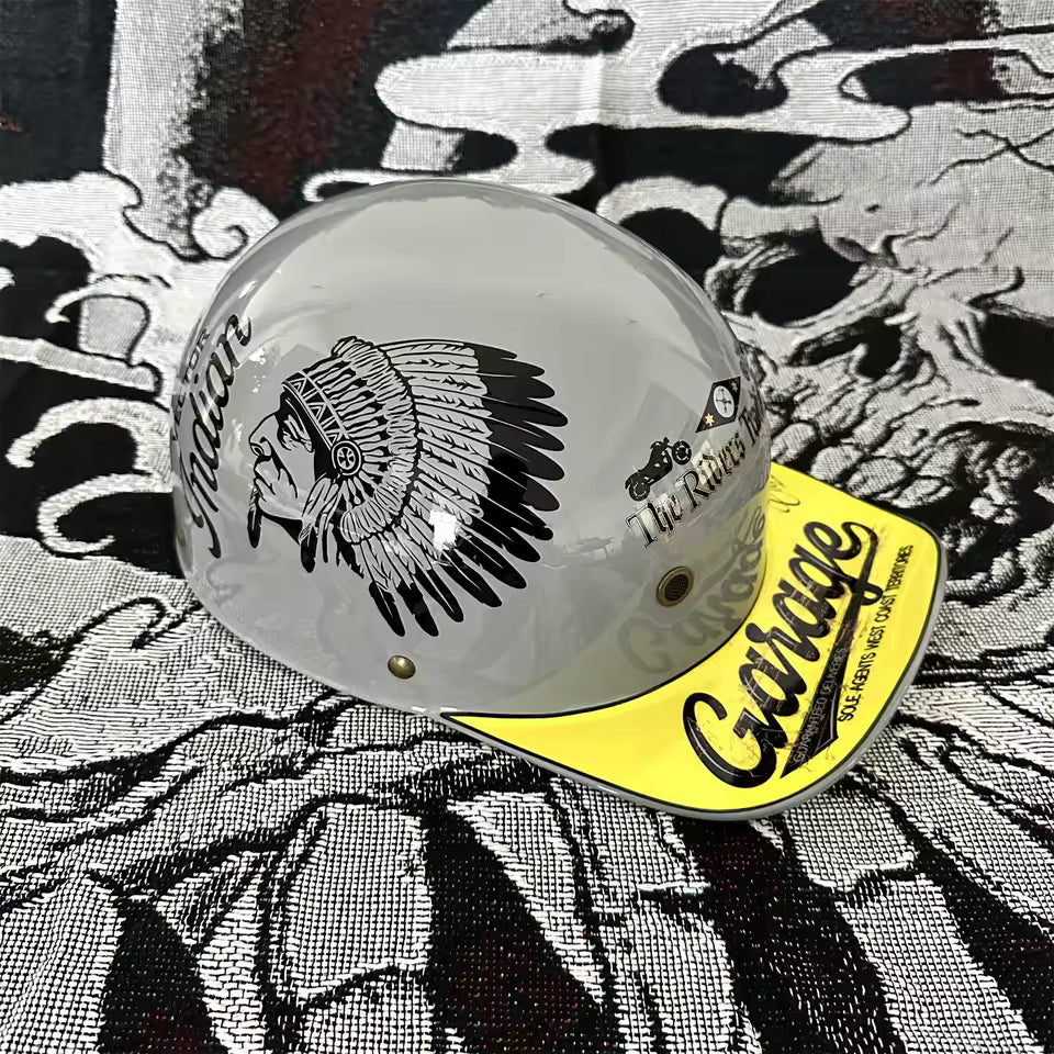 Retro 90s Half Helmet – Vintage Street Rider Style