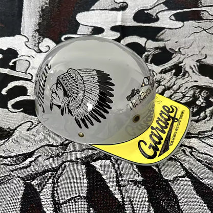 Retro 90s Half Helmet – Vintage Street Rider Style