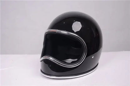 B23 Fiberglass Shell Korea Style Vintage Motorcycle Helmet