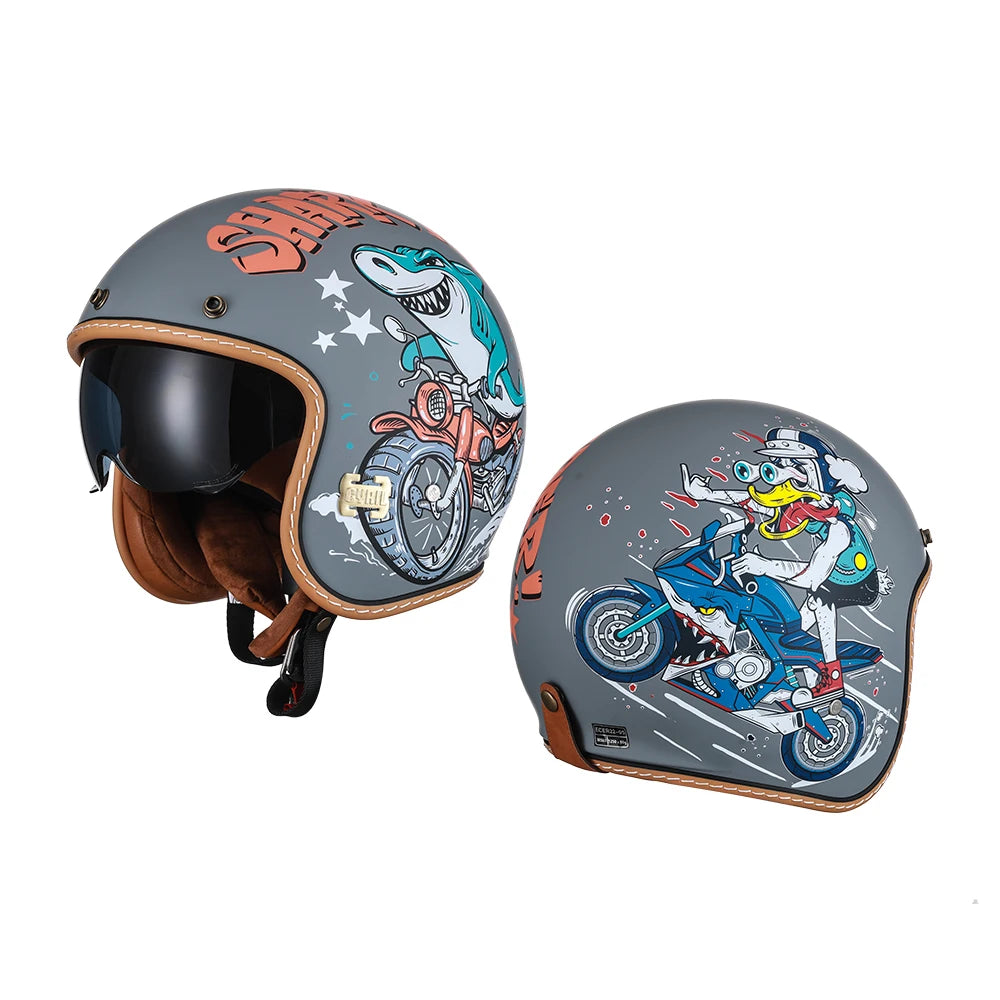 B05 Vintage Motorcycle Helmet Unisex