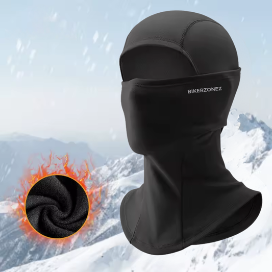 BikerZoneZ Winter Thermal Balaclava – Windproof Fleece Full Face Mask for Motorcycle, Cycling & Snow Sports