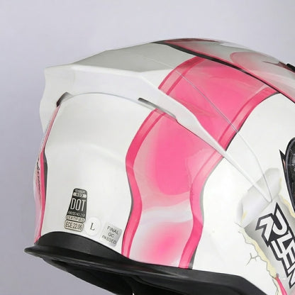BikerZoneZ CyberCore Full Face Helmet - DOT & ECE Approved