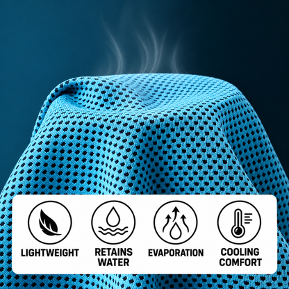 BikerZoneZ Water-Activated Instant Evaporative Cooling Towel