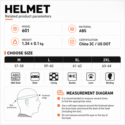 BikerZoneZ Sport Open Face Helmet - DOT Certified