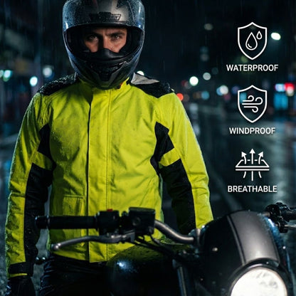 Motorcycle Rain Suit for Riders (Jacket + Pants) – Waterproof, Windproof & Breathable