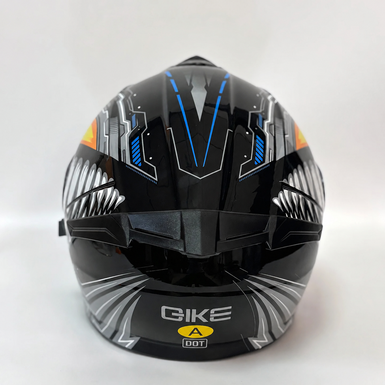 BikerZoneZ Dual Visor Modular Open Face Helmet - DOT Certified