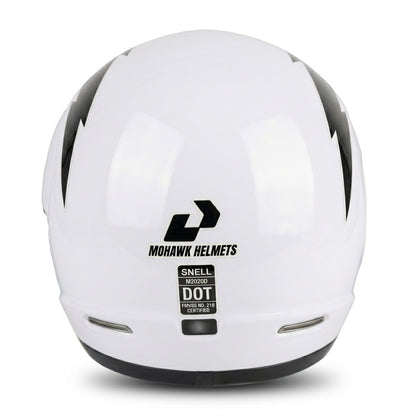 BikerZoneZ RetroRide Full Face Helmet - DOT Approved