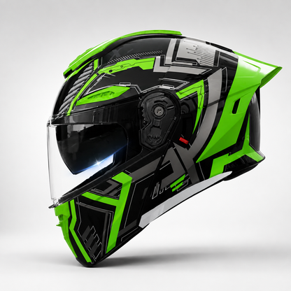 BikerZoneZ™ Apex Flip-Up Motorcycle Helmet