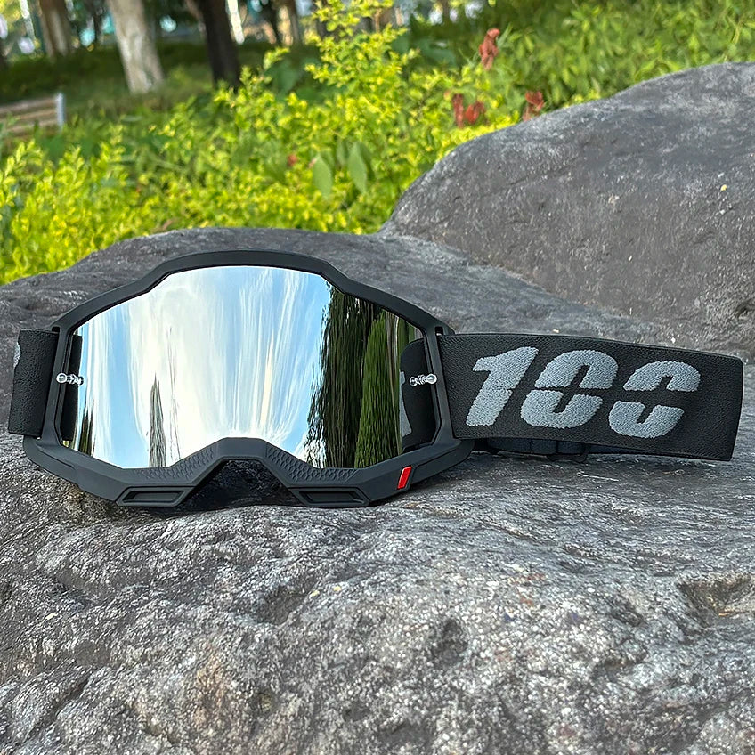 BikerZoneZ TrailGuard Motocross Goggles