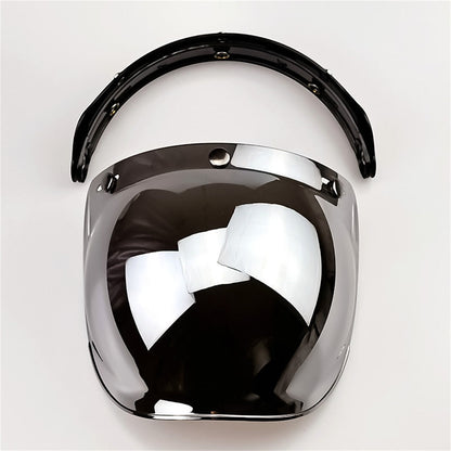 BGG13 Retro Bubble Shield Visor – Three-Buckle Design