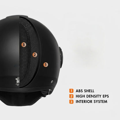 BikerZoneZ CyberCore Full Face Helmet - DOT & ECE Approved