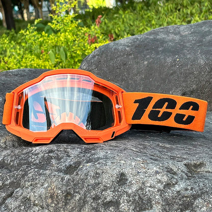 BikerZoneZ TrailGuard Motocross Goggles