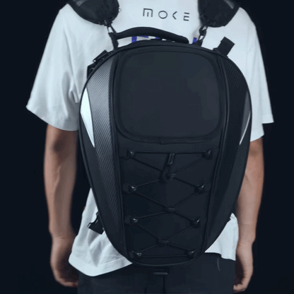 BikerZoneZ 2-in-1 Expandable Motorcycle Tail Bag & Backpack