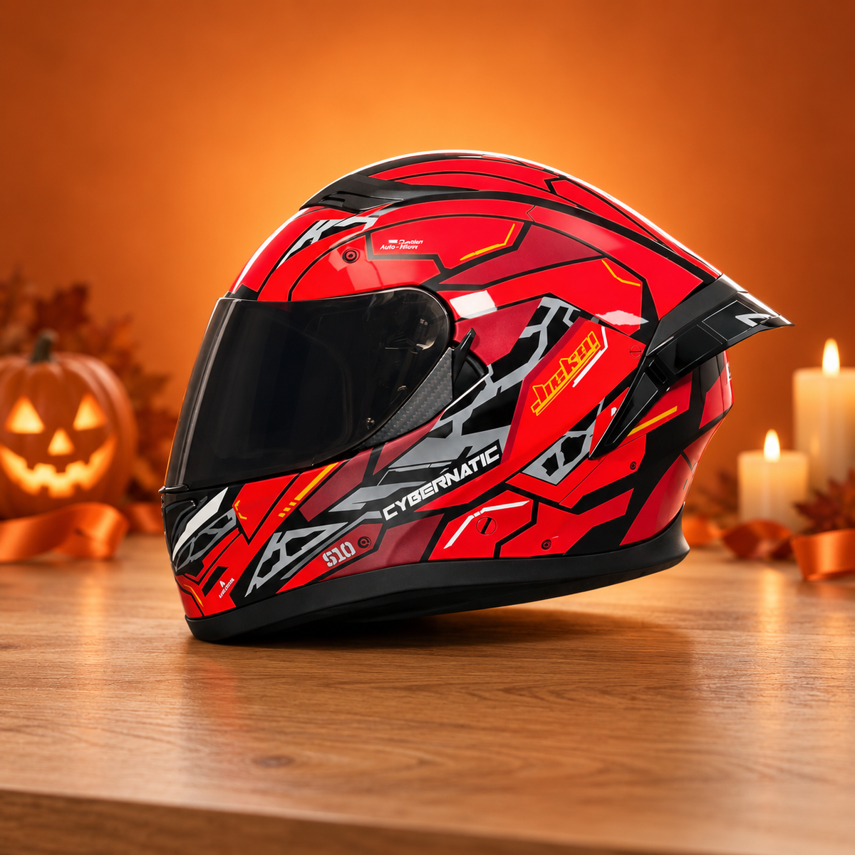JIEKAI-316 Pro Full-Face Motorcycle Helmet Halloween – BikerZoneZ