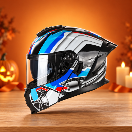 Modular Flip Motorcycle Helmet Halloween