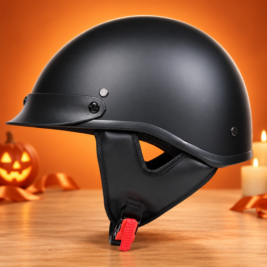 Low Profile Cruiser Half Helmet - DOT and ECE Approved Halloween