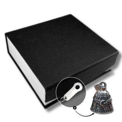 Motorcycle Bell Angel Wing "Never Ride Faster Than Your Angel Can Fly"