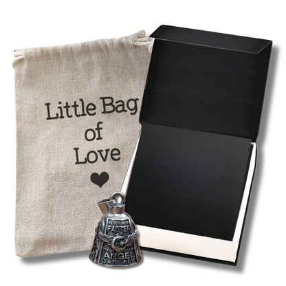 Motorcycle Bell Angel Wing "Never Ride Faster Than Your Angel Can Fly"