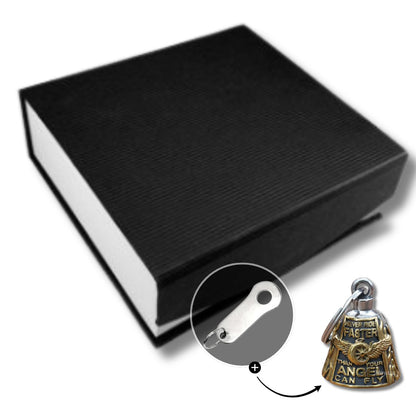 Motorcycle Bell Angel Wing "Never Ride Faster Than Your Angel Can Fly"