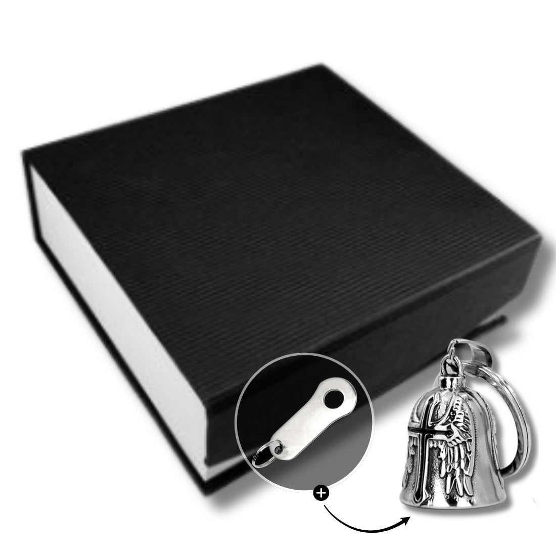 Guardian Angel Bell – Cross & Wings Edition