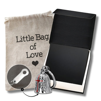 Guardian Angel Bell – Cross & Wings Edition