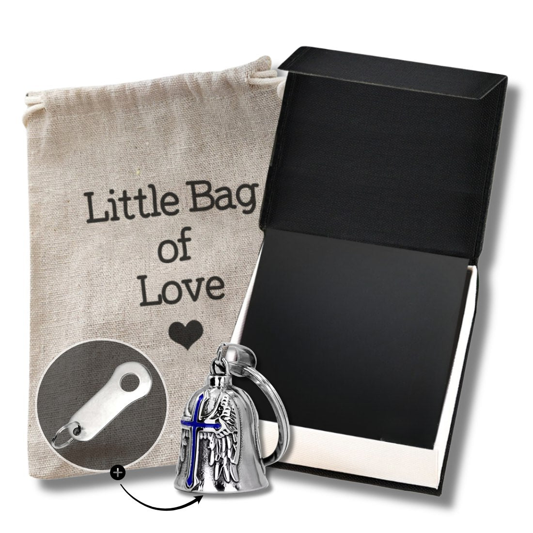 Guardian Angel Bell – Cross & Wings Edition