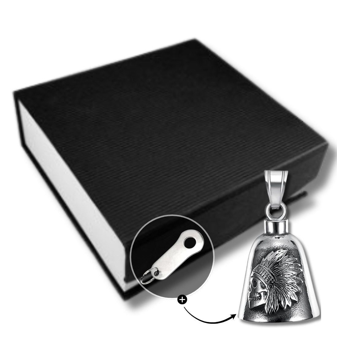 Spirit Rider Bell – Tribal Skull Edition