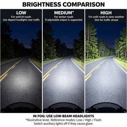 BikerZonez Auxiliary Lights