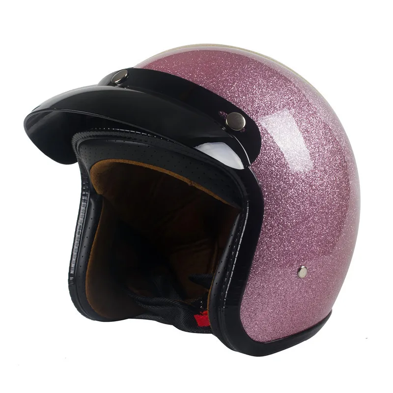 Vintage German Open-Face Helmet – DOT & ECE Approved