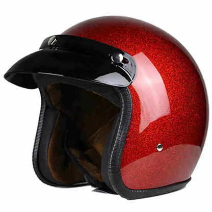 Vintage German Open-Face Helmet – DOT & ECE Approved
