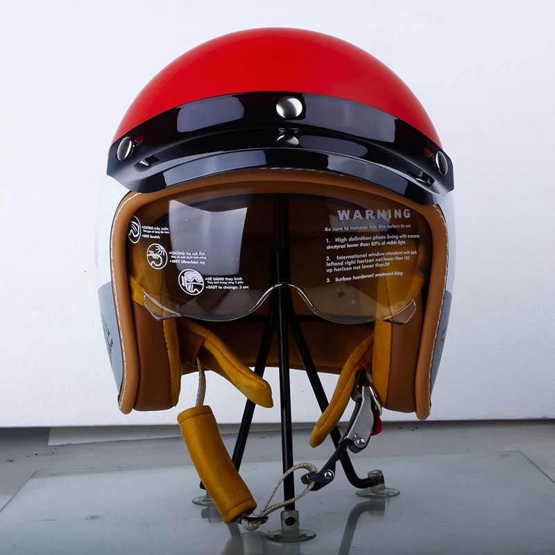 The Street King - Vintage Open Face Helmet - DOT & ECE Approved