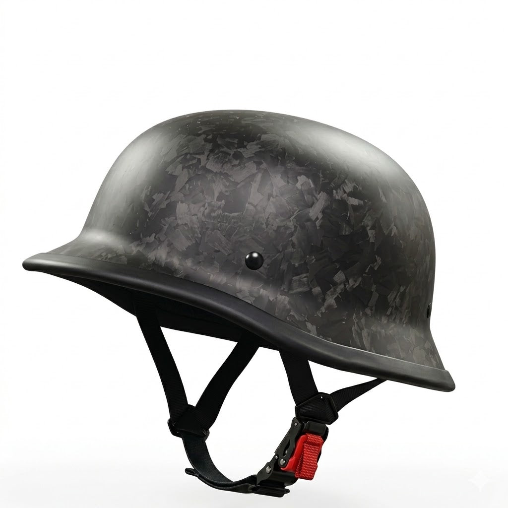 Carbon Fiber Vintage Half Helmet – DOT & ECE Certified