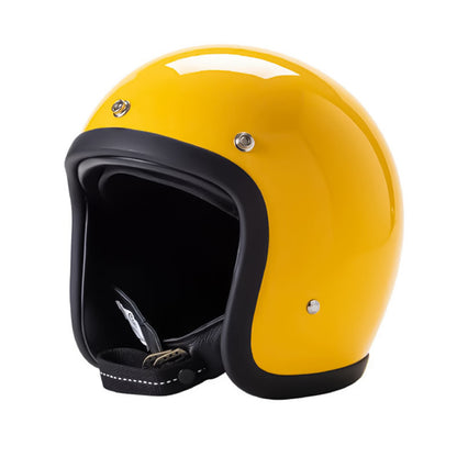 Low Profile Vintage Motorcycle Helmet - DOT and ECE Approved